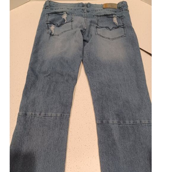 Demolition Blue Jeans Pants Size 14 Women's - Picture 2 of 7